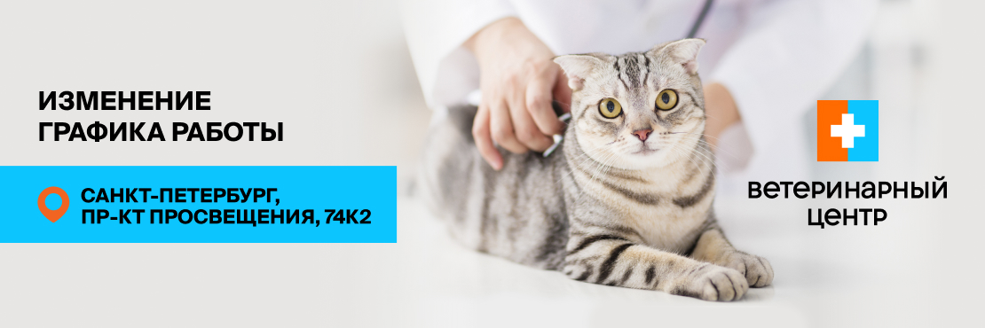 Изменение графика работы Ветеринарного Центра